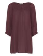Amber Tunic Tops Tunics Burgundy Kaffe
