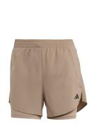 W Min 2In1 Sho Sport Shorts Sport Shorts Beige Adidas Performance