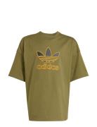 Tee Sport T-Kortærmet Skjorte Khaki Green Adidas Originals