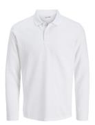 Jjeaustin Polo Ls Noos Tops Polos Long-sleeved White Jack & J S
