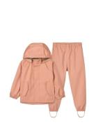 Pedia Rainwear Set Outerwear Rainwear Rainwear Sets Pink Liewood
