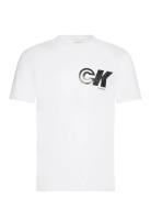 Ss 20S Ck Sport Logo Graphic Tee Tops T-Kortærmet Skjorte White Calvin...