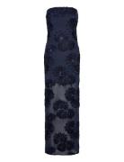 3D Mesh Maxi Dress Maxikjole Festkjole Navy ROTATE Birger Christensen