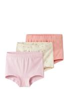 Nmftights 3P Flower Noos Night & Underwear Underwear Panties Pink Name...