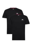 Basic T Small Logo 2 Pack Tops T-Kortærmet Skjorte Black Alpha Industr...