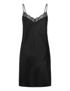 Nightdress No Sleeve Nattøj Black Damella Of Sweden