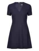 Dahelga Kort Kjole Navy BOSS