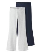 Nkfvivii 2P Pant Bottoms Trousers Grey Name It