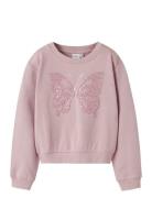 Nkflova Sh Nreg Sweat Unb Box Tops Sweatshirts & Hoodies Sweatshirts P...