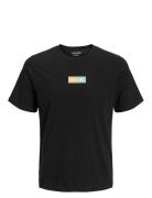 Jjpan Tee Ss Crew Neck Jnr Tops T-Kortærmet Skjorte Black Jack & J S