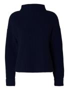 Slfselma Ls Knit Pullover Noos Tops Knitwear Jumpers Navy Selected