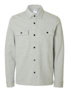 Slhjackie Sweat Jacket Noos Tops Overshirts Grey Selected