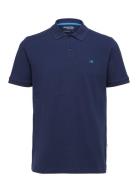 Slhdante Ss Polo W Tops Polos Short-sleeved Navy Selected