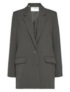 Slfrita Ls Relaxed Blazer Dgm Noos Blazers Single Breasted Blazers Gre...
