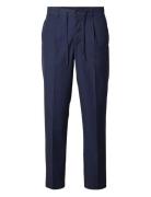 Slh190-Reg Tapered Leroy Pleat Pant Noos Bottoms Trousers Casual Navy ...