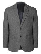 Slhslimadam Flannel Blazer Suits & Blazers Blazers Single Breasted Bla...