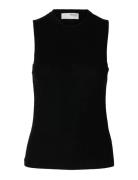 Slfingrid Sl Knit Top Tops Knitwear Jumpers Black Selected