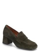 Pumps Shoes Heels Heeled Loafers Khaki Green Billi Bi