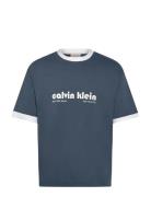 Ss Retro Logo Ringer 16S Rlxd Te Tops T-Kortærmet Skjorte Blue Calvin ...