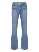 Flared Jeans With Pocket Bottoms Jeans Bootcut Jeans Blue Mango