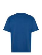 Great Heavyweight T-Shirt Tops T-Kortærmet Skjorte Blue Weekday