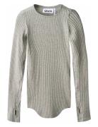 Rochelle Tops T-shirts Long-sleeved T-Skjorte Grey Molo