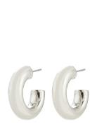 Phase Small Hoops Silver-Plated Accessories Jewellery Earrings Hoops S...