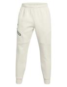 Ua Unstoppable Flc Jgr Eu Bottoms Sweatpants Cream Under Armour