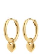 Alaia Earrings Gold-Plated Accessories Jewellery Earrings Hoops Gold P...