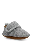 Baby Wool Slippers Slippers Hjemmesko Grey En Fant