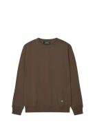 Light Terry Asker Sweat Tops Sweatshirts & Hoodies Sweatshirts Brown M...