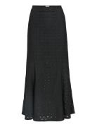 Objlaila Mw Lo Long Skirt Div Skirts Maxi Skirts Black Object