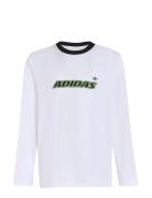 Ls Tee Tops T-shirts Long-sleeved T-Skjorte White Adidas Originals