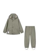 Matreinar Rain Set. Grs Outerwear Rainwear Rainwear Sets Green MINI A ...