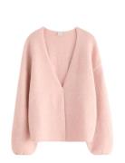 Cardigan Knitted Tops Knitwear Cardigans Pink Lindex