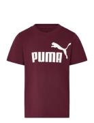 Ess No. 1 Logo Tee B Tops T-Kortærmet Skjorte Burgundy PUMA