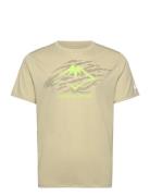 Fujitrail Logo Ss Top Sport T-Kortærmet Skjorte Beige Asics