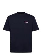 Wbbaine Koi Tee Tops T-Kortærmet Skjorte Navy Woodbird