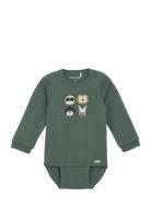 Body Ls Langærmet Body Green Minymo