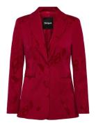 Blazer Flockarty Blazers Single Breasted Blazers Red Desigual