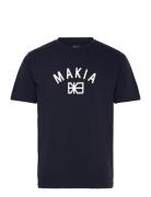 Port T-Shirt Tops T-Kortærmet Skjorte Navy Makia