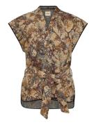 Mmoz Wired Vest Blazers Sleeveless Blazers Brown MOS MOSH