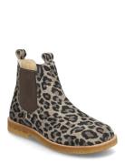 Booties - Flat - With Elastic Boots Støvler Beige ANGULUS