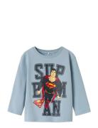 Nmmjunes Superman Nreg Ls Top Wab Tops T-shirts Long-sleeved T-Skjorte...