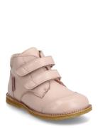Shoes - Flat - With Velcro Boots Støvler Pink ANGULUS