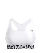 Ua Hg Mid Branded Sport Bras & Tops Sports Bras - All White Under Armo...