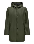 Onsluca Rain Coat Otw Noos Outerwear Rainwear Rain Coats Green ONLY & ...