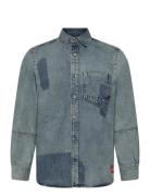 Customised Denim Over Shirt Art From The Heart Tops Shirts Denim Shirt...