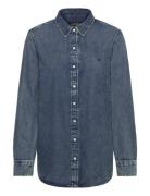 Classic Fit Denim Shirt Tops Shirts Denim Shirts Blue Lauren Women