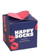 2-Pack Valentine’s Socks Gift Set Lingerie Socks Regular Socks Navy Ha...